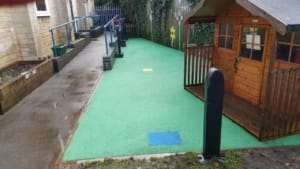 After Wet Pour Cleaning