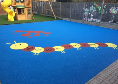 caterpillar wet pour nursery surfacing