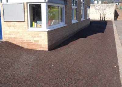 Bonded Rubber Mulch Path