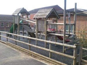 Bonded Rubber Mulch