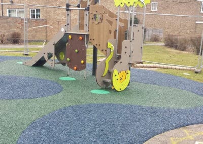 Bonded Rubber Mulch for playgrounds