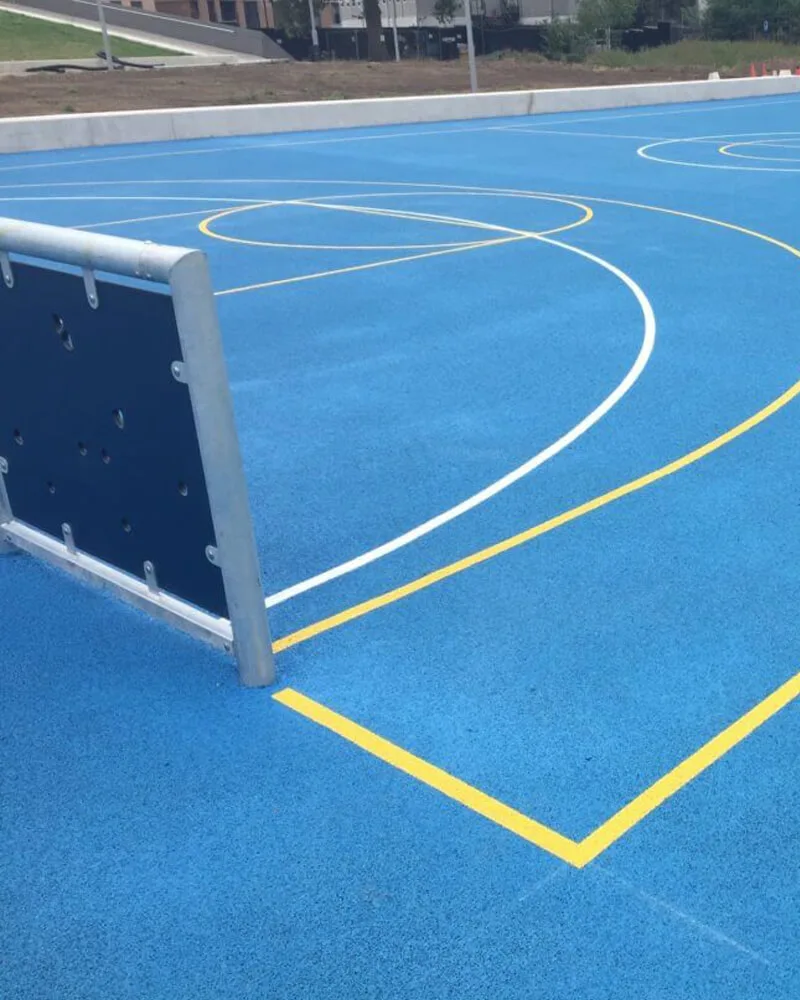 Sports Surfacing with Sports Line Markings