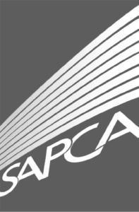 sapca black and white logo