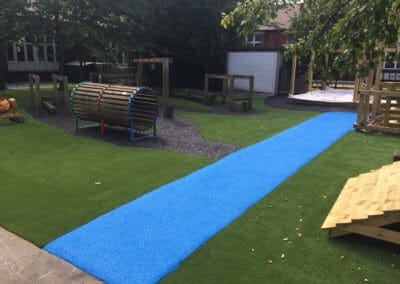 Wet pour path