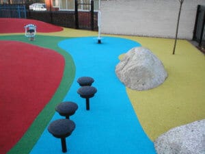Coloured Wet pour surfacing