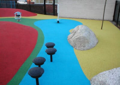 Coloured Wet pour surfacing
