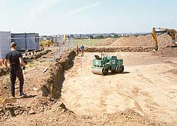 Ground works for surfacing