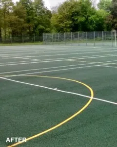 tupton hall school After sports court surfacing