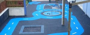 wet pour surfacing in a playground